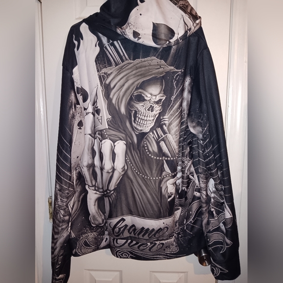 Skull poker hoody - Picture 11 of 12
